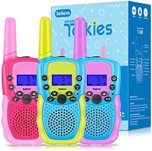 Selieve Toys for 3-12 Year Old Boys or Girls, Walkie Talkies for Kids 3 Pack Long Range Outdoor Toys for Girls, Gifts for 5-8 Year Old Boys and Girls
