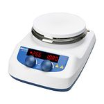 ONiLAB 280℃ LED Digital Magnetic Stirrer with Ceramic Coated Stainless Steel Worktop, 200-1500 rpm, 110 V, Temperature Probe Sensor, Stand and Stirring Rod Included