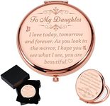 VANLOVEMAC Daughter Gifts from Mom Dad Compact Mirror Birthday Makeup Pocket Mirror for Stepdaughter Granddaughter Daughter-in-Law Teen Girl Unique Wedding Graduation College Stocking Stuffer