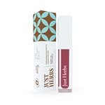 Just Herbs Ayurvedic Creamy Matte Long Lasting Liquid Lipstick, Lightweight & Hydrating Lip Colour with Liquorice & Sweet Almond Oil - Beetroot Burgundy