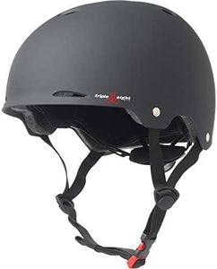 Triple Eight Gotham Dual Certified Helmet for Skateboard, Bike, Roller Skating, Sizes for Adults aand Teens, Black Matte, Large / X-Large