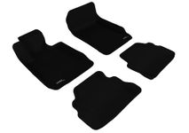 3D MAXpider Complete Set Custom Fit All-Weather Floor Mat for Select BMW 3 Series Coupe (E92) Models - Kagu Rubber (Black)