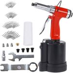 POWER AERO NOVIA Heavy Duty Air Riveter Pneumatic Blind Rivet Gun, Hydraulic Riveting Tool Kit with 1/8",5/32",3/16",1/4" Nosepieces Pop Rivet Gun for Compressor