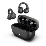 JLab Flex Open Ear Headphones - Wireless Open Earbuds, Cuff Design Clip on Earphones, 21H Playtime, Open-Ear Buds with Bluetooth Multipoint, MEMS Microphone, Customise With App, Black