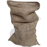 Dihl Heavy Duty 40 cm x 60 cm Hessian Burlap Jute Sacks Sandbags (Pack of 5) Vegetable Potatoes Storage Sack – Strong, Tearproof, Natural and Biodegradable