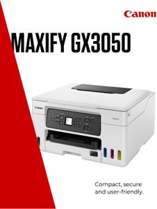 Canon MAXIFY GX3050 MegaTank Wireless Printer – High-Yield Ink