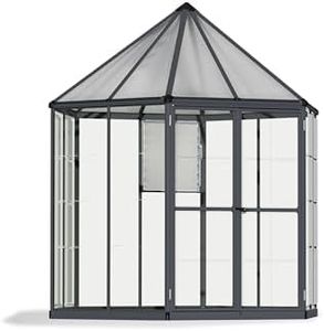 Palram Canopia Oasis Hexagonal Greenhouse Grey (8 ft)