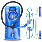 WACOOL 2L 2Liter 70oz BPA Free PEVA Hydration Pack Bladder Leak-Proof Water Reservoir (Hydration Bladder with Cleaning Kit)