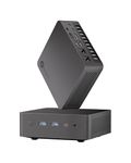 Getorli Mini PC Ryzen 7 8745HS (8C/16T, up to 4.9GHz), 16GB DDR5 1TB PCIe 4.0 SSD Small Desktop Computer, Radeon 780M Graphics, Support Quad Display 4K, Dual 2.5G LAN, USB4, WiFi 6, for Office/Gaming
