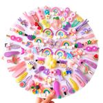 Elrose - 14PCS Combo Girls Hair Clips in Assorted Colours and Designs | Hair Accessories for Baby Girl (14PCS - SET OF 1)