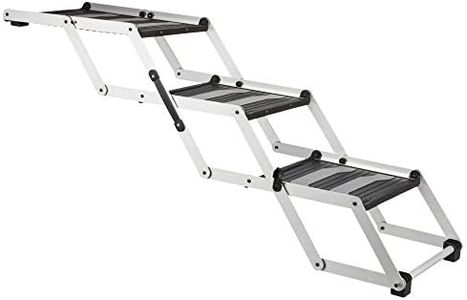 Trixie 3-stufige Klappstufen, Aluminium/Kunststoff/TPR, Breite 37 cm/Höhe bis zu 57 cm/DE