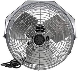 TPI Workstation Fans, Wall-Mount, 12" Blade Diameter, 1/12 Hp