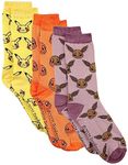 Difuzed Pokémon Pikachu Charmander Eevee socks Unisex Multicolour socks, multi-coloured, 26