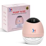 Bump2Cradle | ISO 9001:2015 Certified| No 1 Brand by Doctors and Lactation Experts |Automatic Nipple Corrector Patented Technology |Pump N Go Pro|Model: (B2C 117/Pro) Electric Breast Pump|Soft Cushion|17, 19,21 & 25 mm flanges |3 Modes & 9 Suction Levels|Usb Charging & Cordless|Queit 1 Yr Warranty | Storage bottle with Cap | Free lactation consultation