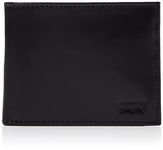 Levi's Men's Levi's® Casual Classics Hunte Coin Bifold - Batwing Bi-Fold Wallet,Regular Black,One Size