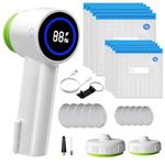 CINATI Handheld Vacuum Sealer Machine for Mason Jar and Sous Vide Bags,Food Saver Vacuum Sealer Machine Kit with 10 Mason Jar Lids and 10 Reusable Sous Vide Bags,All-in-One Solution for Food Storage