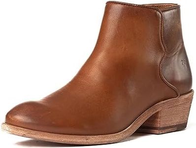 Frye Women's Carson Piping Bootie Ankle Boot, Caramel, 9