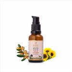 KARMIC BEAUTY Repairing Hair Serum | 100% Organic Moroccan Argan Oil & Natural Keratin | Get Smooth, Silky & Shiny Hair | Lightweight & Non-Greasy Formula | Sulfates & Parabens Free | Unisex, Heat & UV Protection | 30 ml