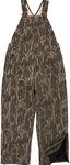 Carhartt Boys' Loose Fit Canvas Insulated Double-front Bib Overall, Mossy Oak Bottomland, 5