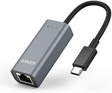 Anker USB C to Ethernet Adapter, Portable 1-Gigabit Network Hub, 10/100/1000 Mbps, for MacBook Pro, iPad Pro 2019/2018, ChromeBook, XPS, Galaxy S9/S8, and More