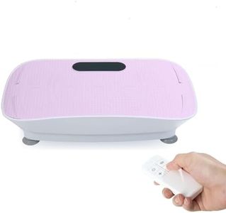 Furrnook Smart Auto Vibration Plate – 10-Level Silent Shaker Machine for Weight Loss, Toning & Massage | No-Remote Patented Start-Stop, Quiet Motor, 10-Min Auto Workout for Unisex (Pink)