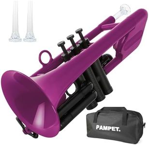 PAMPET SEA LION Professional Plastic Bb Trumpet Standard Trumpets Trumpet Set for Student Beginner Bb Trumpet Instrument (Purple)