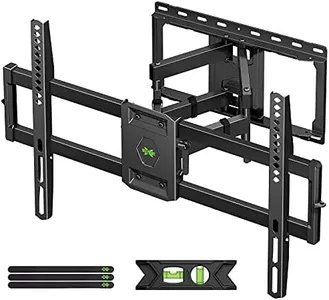 USX Mount Full Motion TV Wall Mount for Most 47-84 inch Flat Screen/LED/4K, TV Mount Bracket Dual Swivel Articulating Tilt 6 Arms, Max VESA 600x400mm, Holds up to 132lbs, Fits 8” 12” 16" Wood Studs