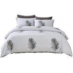 Dolce Mela Queen Size, Luscious 6 Piece Duvet Cover Set,100% Combed Cotton, All-Season, DM821Q