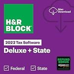H&R Block Tax Software Deluxe + Sta