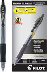 Pilot G2 Premium Gel Pens, Black Pe