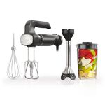 Ninja CI101 Foodi Power Mixer System, 750-Peak-Watt Hand Blender and Hand Mixer Combo with Whisk and Beaters, 3-Cup Blending Vessel, Black