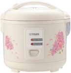 TIGER JAZ-A10U-FH 5.5 Cup (Uncooked) Rice Cooker & Warmer with Steam Basket, Floral White