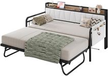 LIKIMIO Daybed with Trundle Bed, Tw