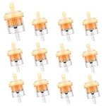 smseace 12pcs universal gas inline fuel filter with magnet 3/16 Inch Small Engine fuel filter D-001