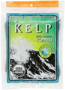 Maine Coast Sea Vegetables Kombu Sugar Kelp Leaf Bag | Organic Seaweed | Low Sodium Salt Alternative | Rich in Iodine | Ideal for Soups, Salads, Cooking | 2 Oz / 56 g (Pack of 5)