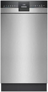 Siemens SR43ES25ME iQ300 Unterbau-Geschirrspüler, 45 cm, besonders leise, varioSpeed Plus, varioFlex Korbsystem und varioSchublade, autoOpen dry, aquaStop, Home Connect, Gebürsteter Stahl