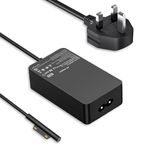 65W Surface Pro Charger, Compatible with Surface Pro 8/Pro X/Pro 7/Pro 6/Pro 5/Pro 4/Pro 3,Surface Laptop 4/3/2/1,Surface Book, Surface Go 3/2/1 Microsoft Surface Laptop