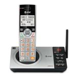 AT&T DECT 6.0 Expandable Cordless Phone with Answering System, Silver/Black with 1 Handset (CL82107)