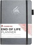 Clever Fox End of Life Planner – Final Arrangements Organizer for Beneficiary, Will Preparation, Last Wishes & Funeral Planning, A5 (Silver Black)