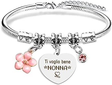 BOMEON Idee Regalo, Per Una Nonna, Bracciale Compleanno Originale, per Natale