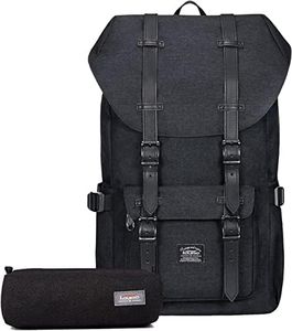 KAUKKO Sac à dos loisir Compartiment pour 15" ordinateur portable 22 Litres Noir (paquet de 2)