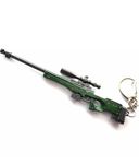 Awm Gun Keychain | Awm Sniper With 8X Scope Military Skin Weapon/Gun Keychain | Pu Bg Awm Gun Keychain, Green