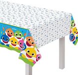 Baby Shark Plastic Table Cover - 54" x 96" | Multicolor | 1 Pc.