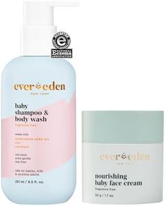 Evereden Baby Face Cream & Shampoo 2-in-1, Dermatologist-Tested, Unscented