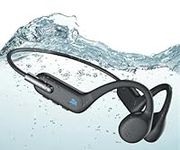 Bone Conduction Headphones Swimming Headphones, IP68 Waterproof Wireless Headset Bluetooth v5.3, Built-in 32GB with MP3 Player, Open Ear Sports Earphones for Swimming, Sports, Running, Driving