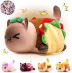 KOWSi 11" Taco Cat Plush - Cute Food Cat Stuffed Animal Plushies Pillow - Soft Skin-Friendly Doll Toy Gift Collectible (Taco Cat)