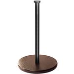 Countertop Paper Towel Holder Wood, OBODING, Farmhouse Standing Kitchen Paper Towel Holders with Real Wooden Base, fits Standard and Jumbo Size Paper Towels (Brown)