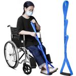 42 Inch Long Leg Lifter,Leg Lifter Strap with Large Rigid Foot Loop &Sturdy Multiple Handles For Limited Mobility, Knee, or Hip Replacement Surgery(Blue)