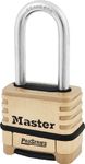 Master Lock ProSeries Set Your Own Combination Lock, 2-1/4" Wide, Brass, 1175LHSS