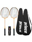 Prince Power 75 Ti Badminton Rackets (x2) + Covers + 6 Shuttles (Vortex x 2 + Covers + Shuttles)